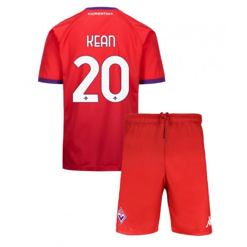 Fotballdrakt Barn Fiorentina Moise Kean #20 Tredjedraktsett 2024-25 Kortermet (+ Korte bukser)